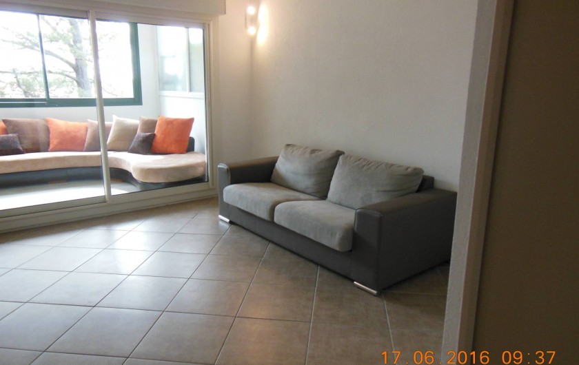 Location de vacances - Appartement à Bidart - Canapé lit 2 places dans salon