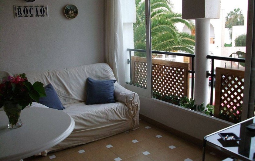 Location de vacances - Appartement à Puerto de Mazarrón - terrasse exterieur avec tv plate
