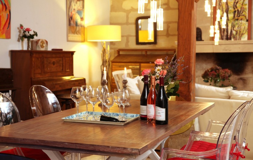 Location de vacances - Villa à Berthenay - Large table for meals with friends