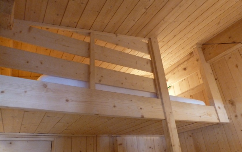 Location de vacances - Studio à L'Alpe d'Huez - détail des lits superposés