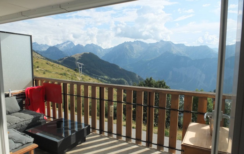 Location de vacances - Appartement à L'Alpe d'Huez - VUE TERRASSE