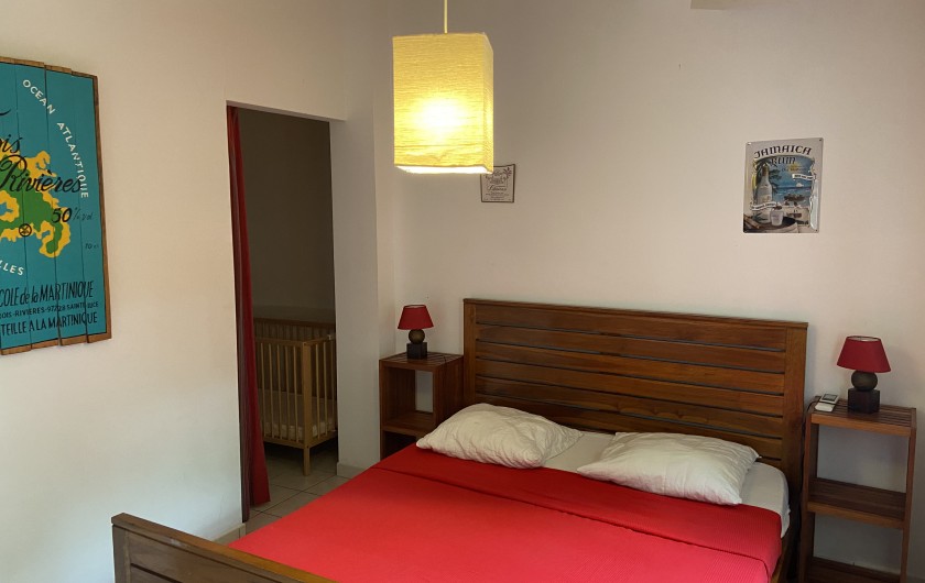 Location de vacances - Villa à Le Diamant - Chambre parentale "Ti punch"