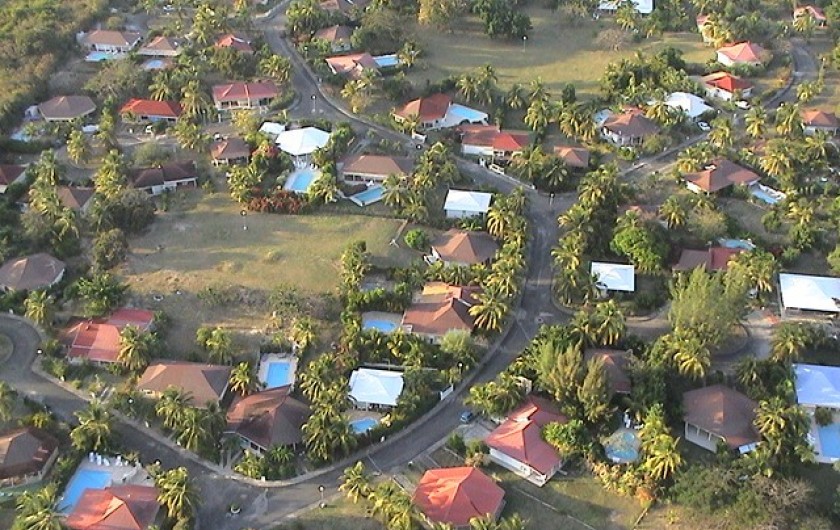 Location de vacances - Villa à Saint-François - Vue aérienne de la résidence