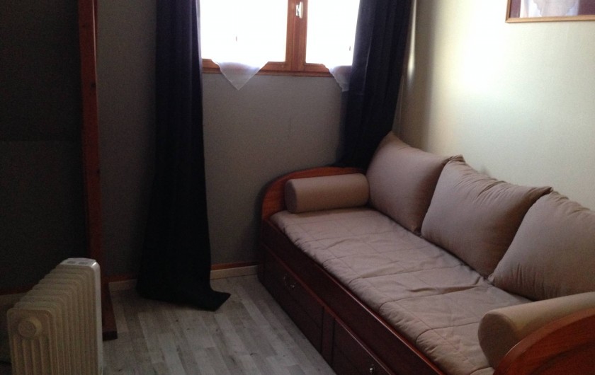 Location de vacances - Appartement à Fort-Mahon-Plage - chambre avec lit gigogne, soit 2 lits d'une personne