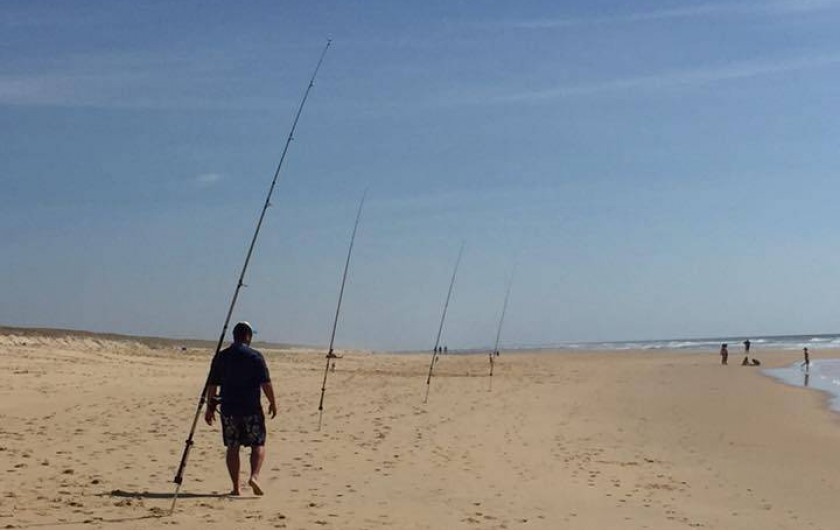 Location de vacances - Villa à Mimizan - rendez vous de pêche sur la plage