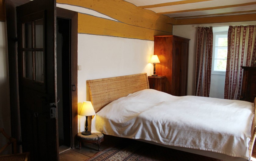 Location de vacances - Appartement à Unsleben - Une autre salle a dormir avec un lit double extra large.