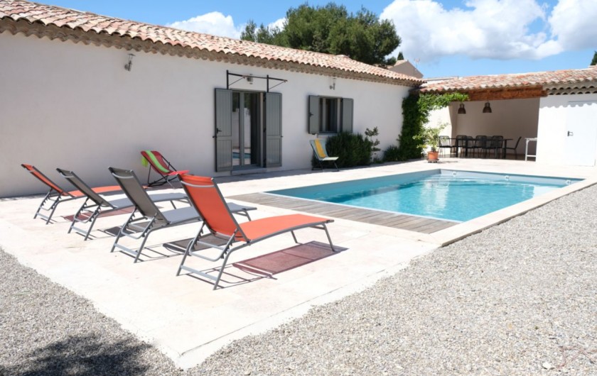 Location de vacances - Villa à Aureille - Superbe location familiale avec piscine privée située à Aureille