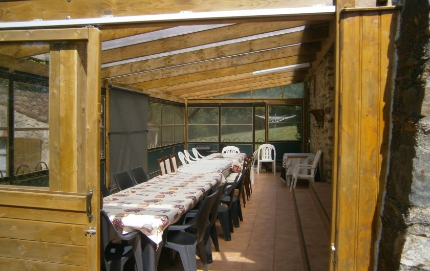 Location de vacances - Gîte à Mareuil-sur-Lay-Dissais - terrasse couverte