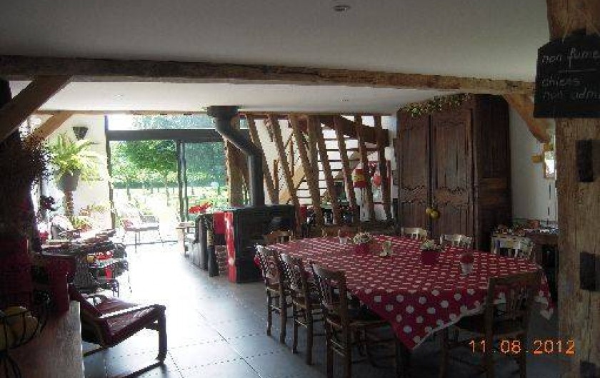 Location de vacances - Gîte à Beauval-en-Caux - gîte "les pommiers"grande salle et salon