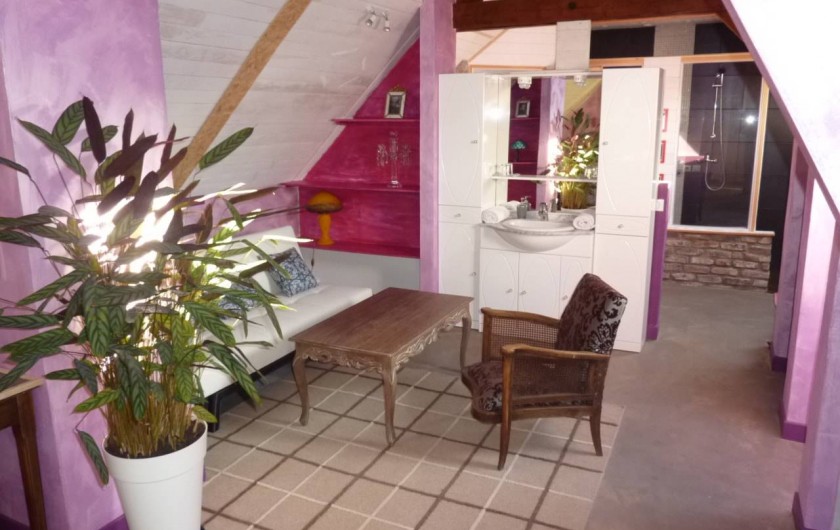 Location de vacances - Chambre d'hôtes à Aubigny-au-Bac - salon du grenier