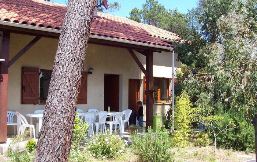 Location de vacances - Villa à Messanges - terrasse coté sud