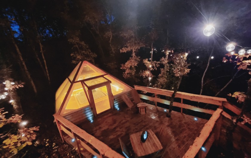 Location de vacances - Cabane dans les arbres à Rivière-sur-Tarn - La Pyramide