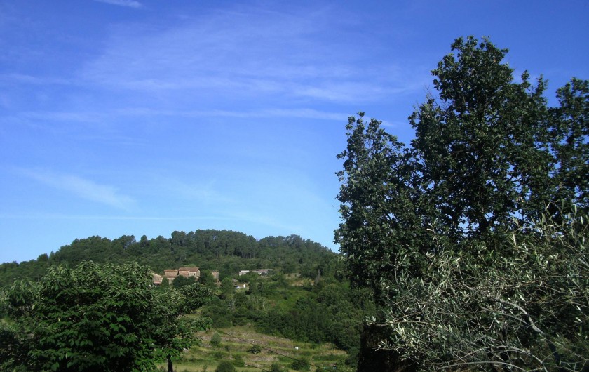Location de vacances - Maison - Villa à Générargues - Vue montage de la terrasse