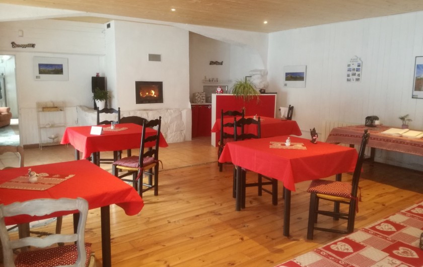 Location de vacances - Chambre d'hôtes à Lus-la-Croix-Haute - salle de restaurant