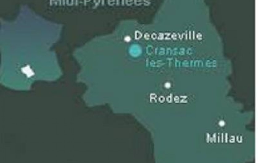 Location de vacances - Appartement à Cransac - Carte de l'Aveyron