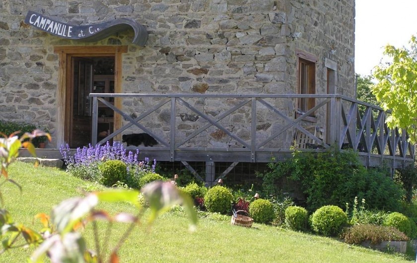 Location de vacances - Gîte à Champagnac-le-Vieux - Vue du jardin...