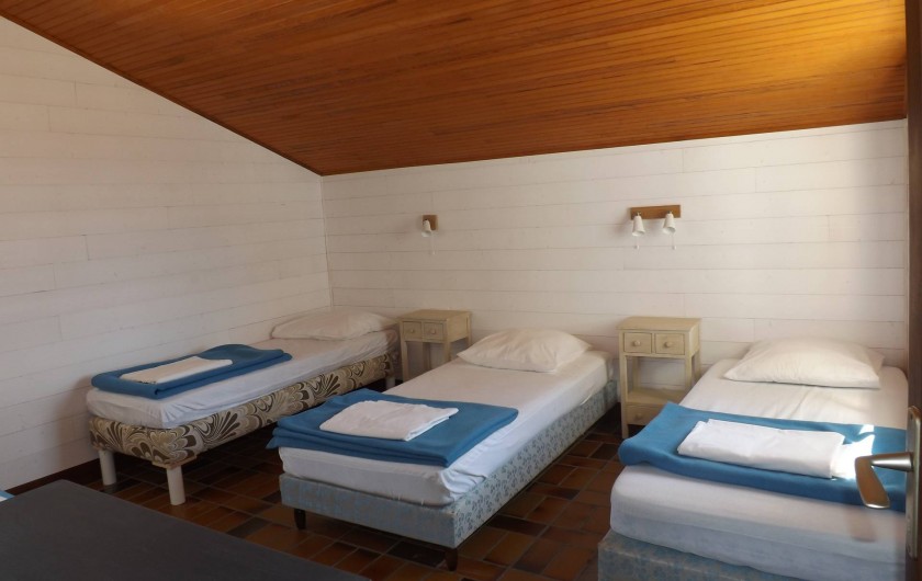 Location de vacances - Villa à Vielle-Saint-Girons - Chambre n°3 dite "enfants" avec 4 couchages en 90 cm