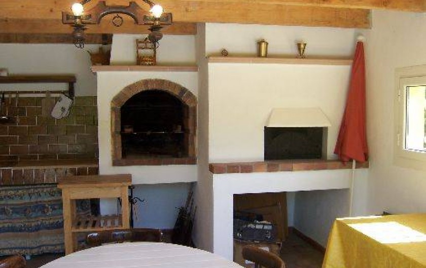 Location de vacances - Villa à La Cadière-d'Azur - barbecue :bois ou charbon .four à pizza .