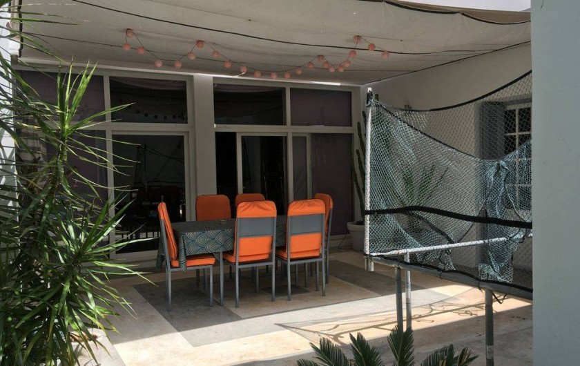 Location de vacances - Villa à El Jadida - Troisième terrasse avec trampoline
