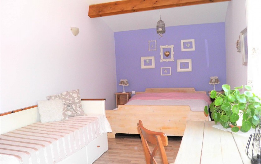 Location de vacances - Villa à Saint-Michel-d'Euzet - Chambre 1 avec lit en 180