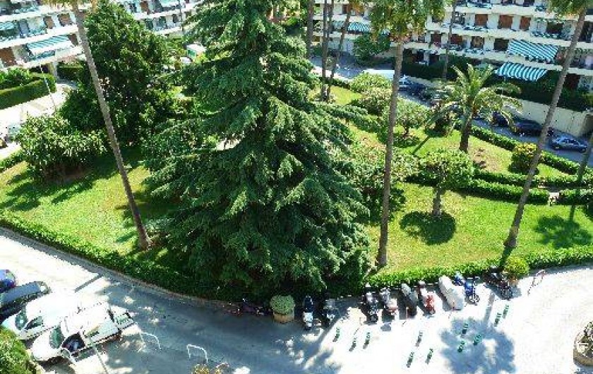 Location de vacances - Appartement à Nice - parc de la résidence