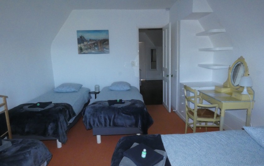 Location de vacances - Villa à Quiberville - Chambre N° 9 : 2ème étage 4 lits simple + LAVABO