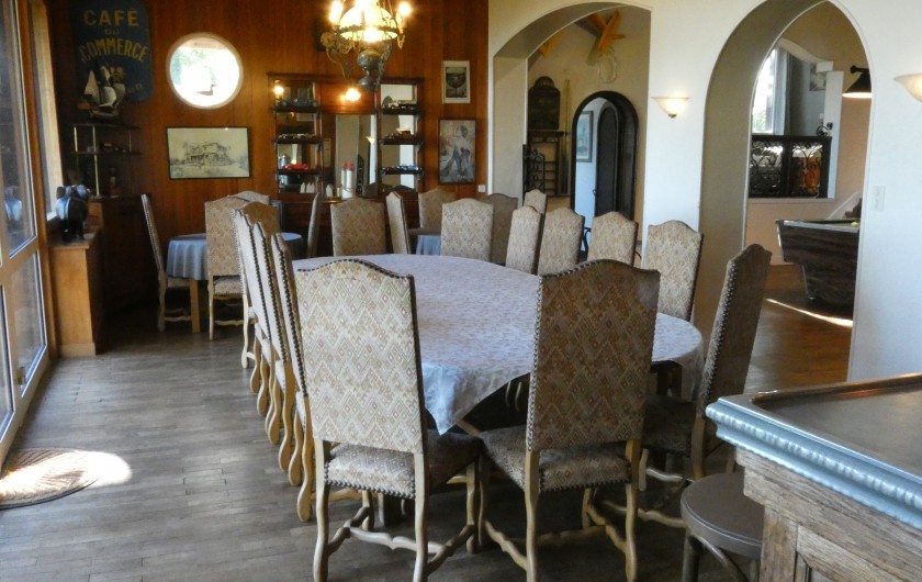 Location de vacances - Villa à Quiberville - Grande salle à manger avec bar