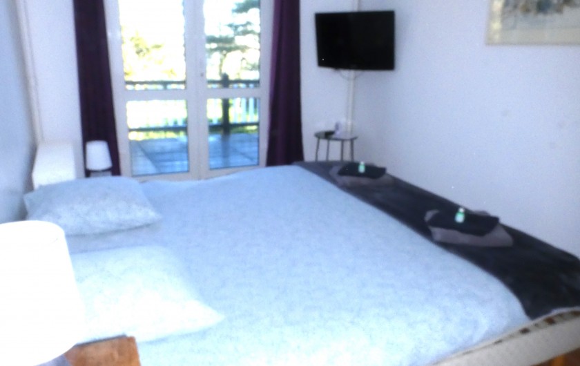 Location de vacances - Villa à Quiberville - Chambre N° 4 : 1er Etage 1 lit double+douche+lavabo+wc