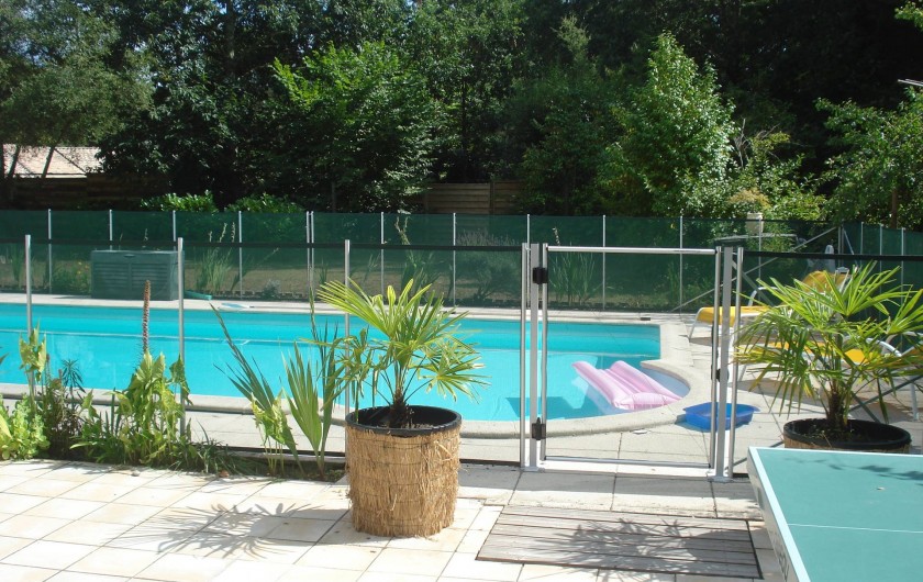 Location de vacances - Villa à Seignosse - piscine : entrée sécurisée