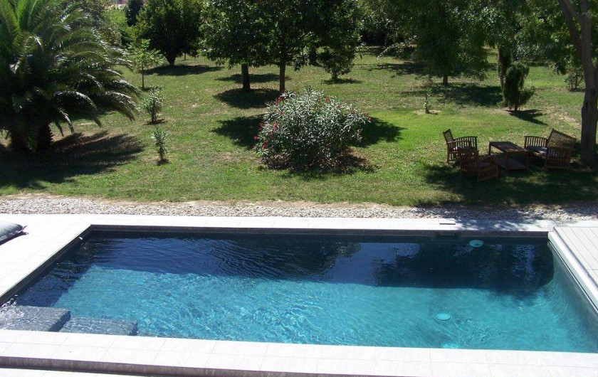 Location de vacances - Mas à Elne - piscine avec parc