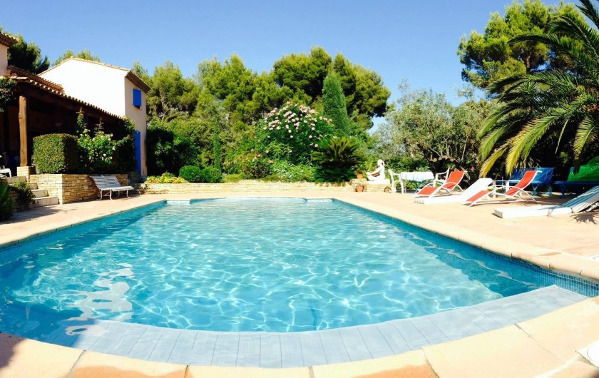 Location de vacances - Villa à La Cadière-d'Azur - Piscine privative au sel chauffée