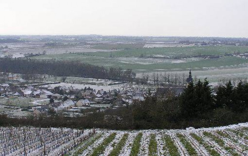 Location de vacances - Studio à Saint-Aubin-de-Luigné - Le village sous la neige