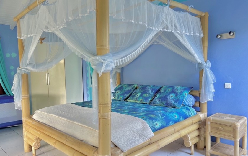 Location de vacances - Gîte à Le Gosier - Chambre XXL 128€ la nuit pour 2 personnes + 35€  la nuit par personne en +
