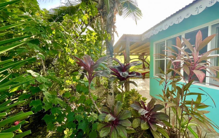 Location de vacances - Gîte à Le Gosier - Terrasse privée de la chambre XXL de 50m2
