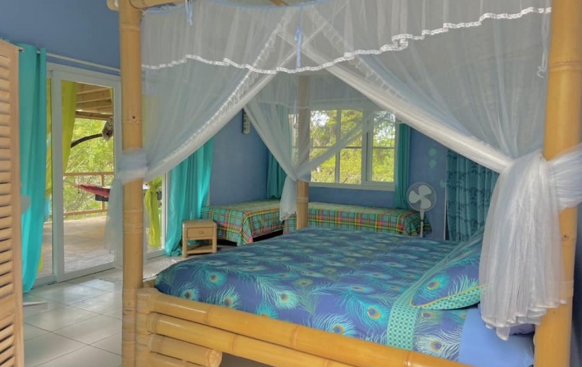Location de vacances - Gîte à Le Gosier - Terrasse privée de la chambre XXL de 50m2 sans vis à vis