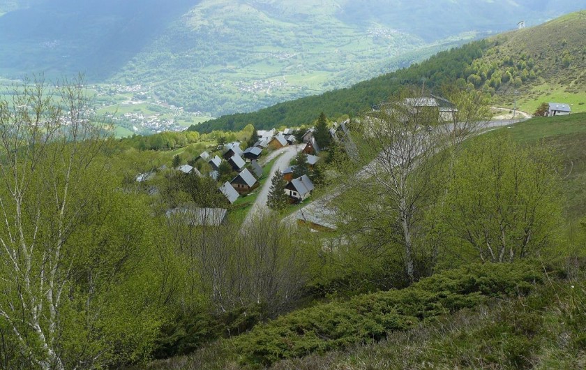 Location de vacances - Chalet à Saint-Lary-Soulan - Eté - Chalet vu du haut