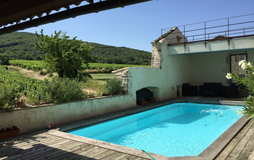 Location de vacances - Mas à Lagorce - piscine privée