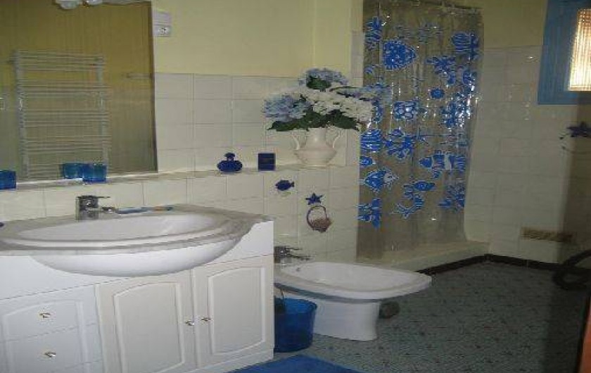 Location de vacances - Appartement à Saint-Aygulf - cabinet de toilette avec douche