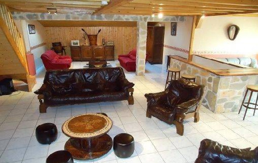 Location de vacances - Gîte à Saint-Privat-du-Dragon - Salon à l'étage