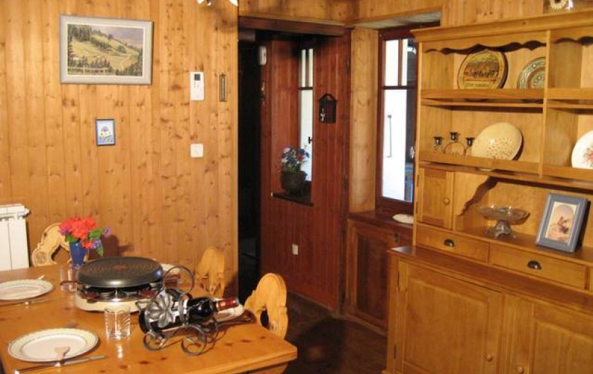 Location de vacances - Chalet à Chamonix-Mont-Blanc - Salle à manger au 1er étage avec balcon