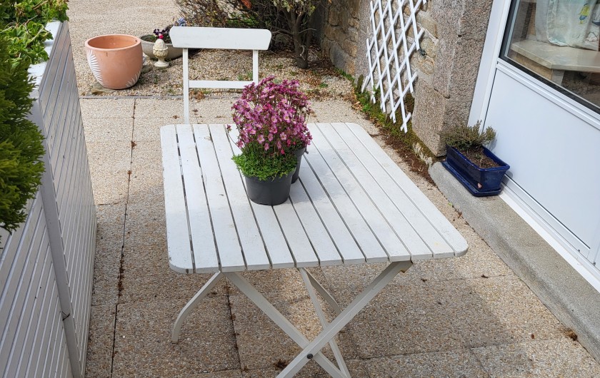 Location de vacances - Chambre d'hôtes à Ploudalmézeau - terrasse maison du gardien