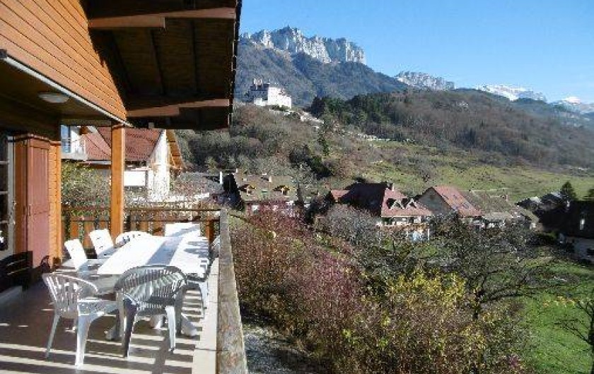 Location de vacances - Chalet à Menthon-Saint-Bernard - Vue de la terrasse