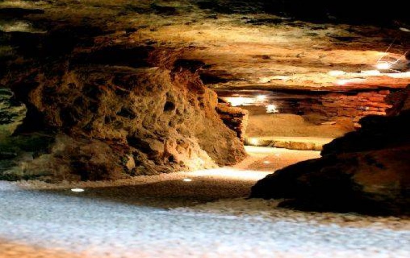 Location de vacances - Chambre d'hôtes à Beaune - Descente dans la grotte de la Terre d'Or.