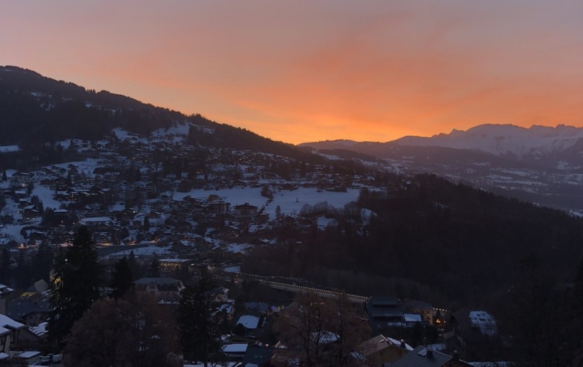Location de vacances - Appartement à Saint-Gervais-les-Bains - Vue coucher de soleil