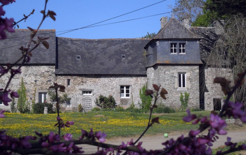 Location de vacances - Château - Manoir à Tréguier - le parc de kerhir, facade arriere de manercoz