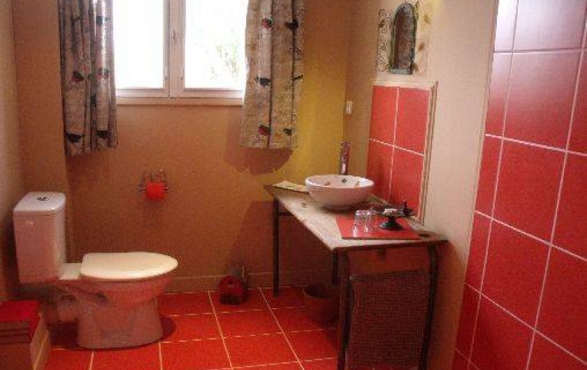 Location de vacances - Gîte à Pont-l'Évêque - Douche rez-de-chaussée (douche à l'italienne + toilette + lavabo)