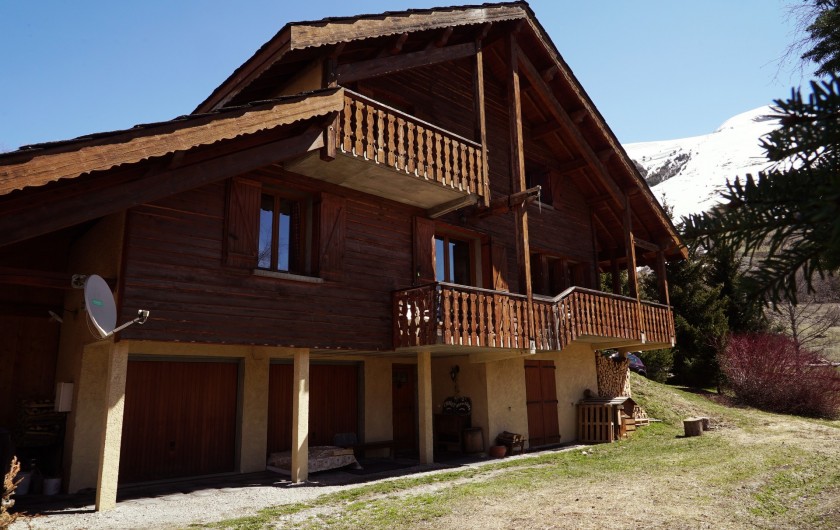 Location de vacances - Chalet à Les Deux Alpes - FACADE VUE mUZELLE