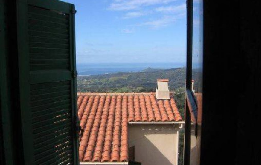 Location de vacances - Maison - Villa à Sari-d'Orcino - vue mer de la chambre