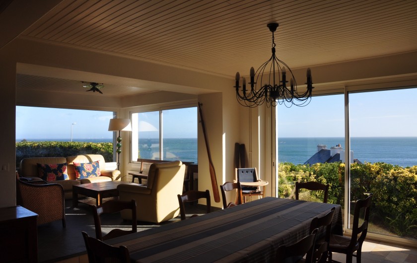 Location de vacances - Maison - Villa à Sauzon - salon et pièce de vie