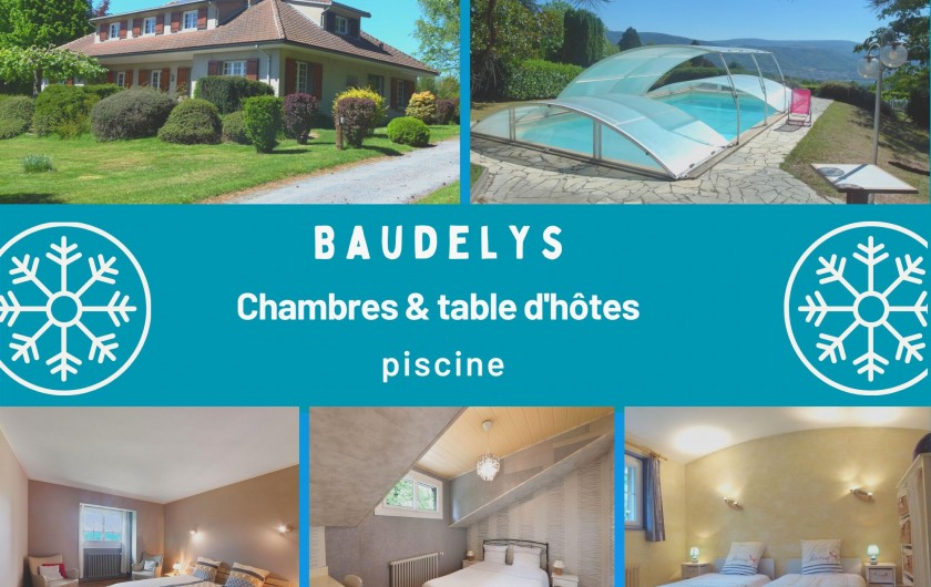 Location de vacances - Chambre d'hôtes à Pont-de-Larn - Vue d'ensemble de Baudelys: 3 chambres d'hôtes confortables.